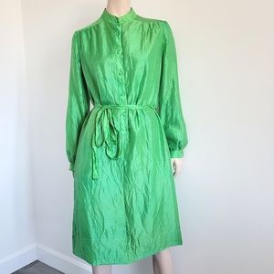 Vintage | Silk Shirtdress Tunic with Belt